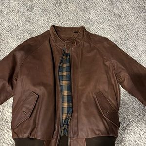 Roundtree mens leather jacket